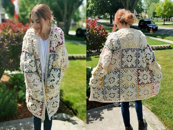 crochet Festival Coat Cardigan free pattern