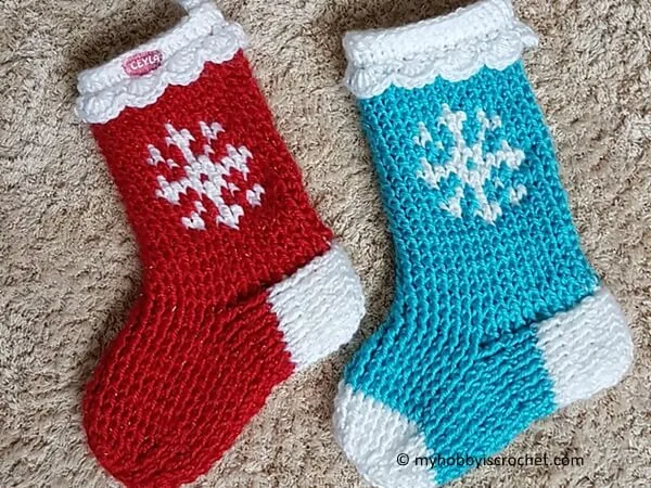 Snowflake Christmas Stocking