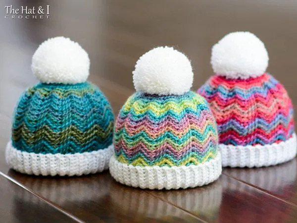 crochet Peak 2 Peak Beanie easy pattern