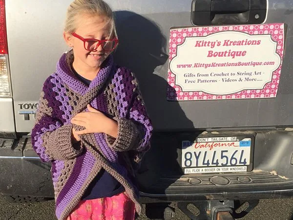 Kids Granny Square Sweater