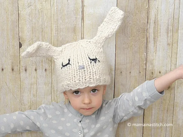 Knit Bunny Hat