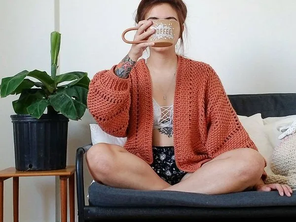 crochet Homeward Bound Cardigan easy pattern