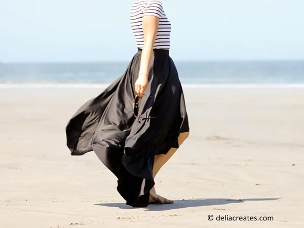 EASY DIY FISHTAIL CIRCLE SKIRT