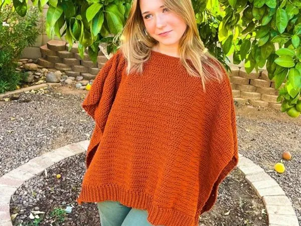 crochet Pennington Poncho free pattern