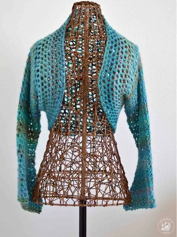 Sweet Spring Shrug No Seam Crochet Pattern