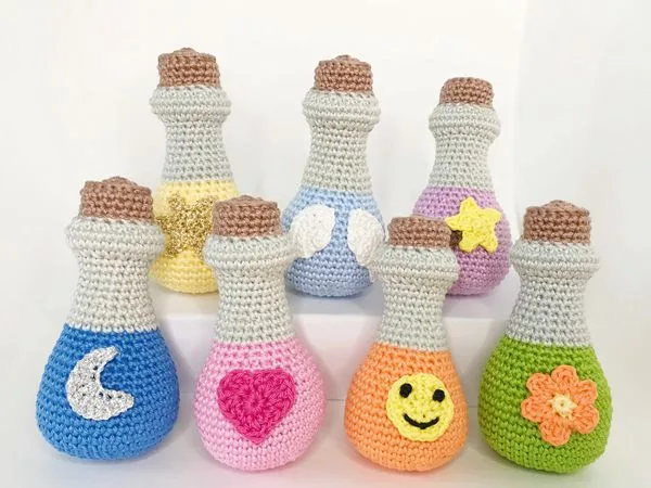 crochet Magic potions free pattern