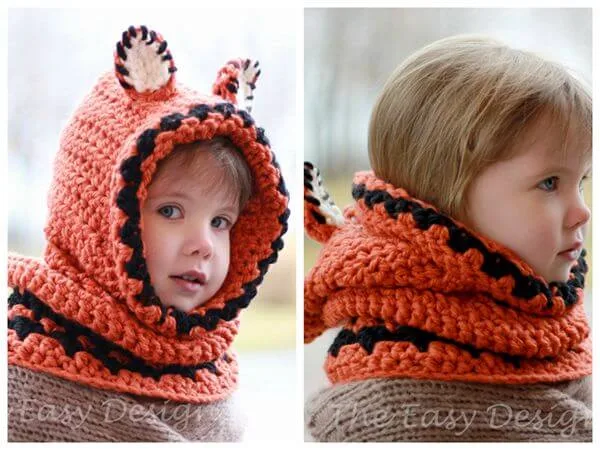 Frankie Fox Hooded Cowl Hood Hat