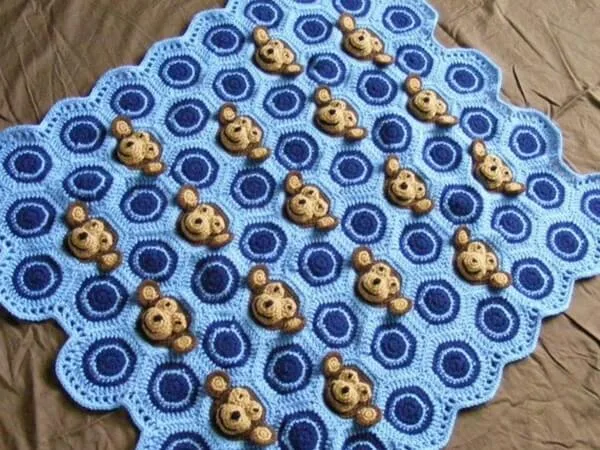 Baby boy Feel and Learn Blanket