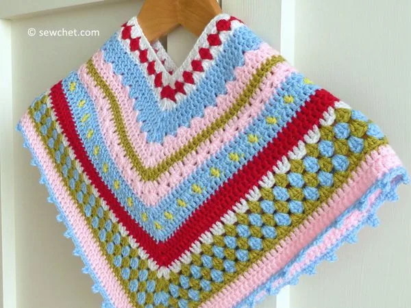 Greengate Style Baby & Toddler Girls Crochet Poncho