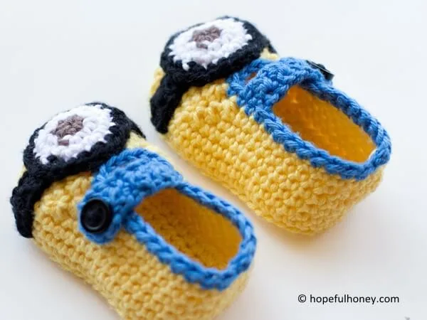 Minion Inspired Baby Booties
