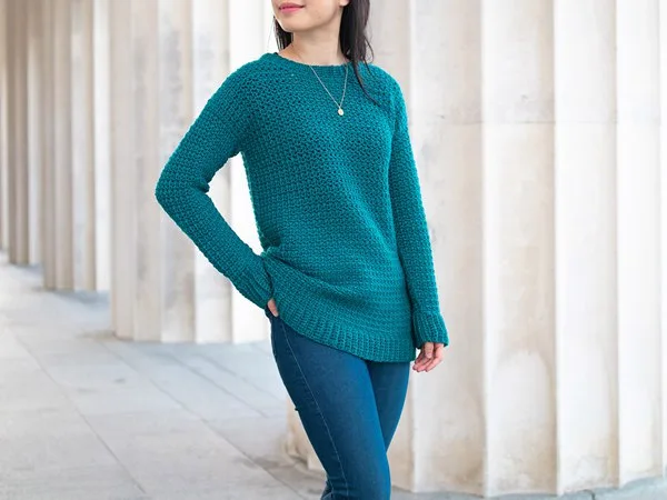 crochet Weekend Snuggle Sweater free pattern