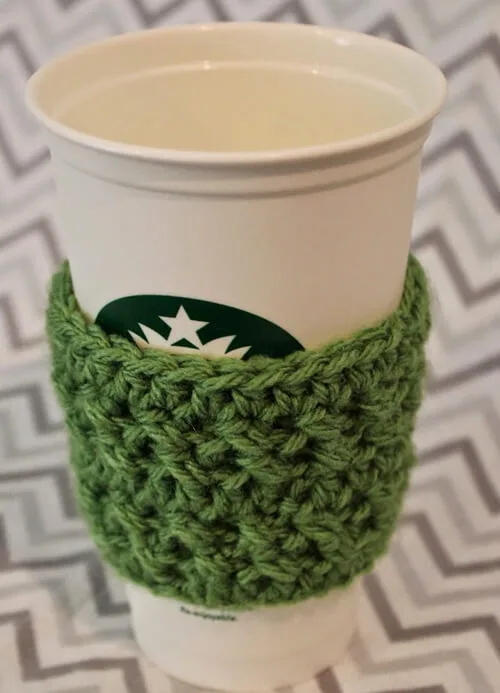 Crochet Textured Coffee Sleeve