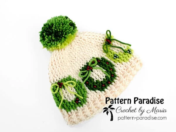 CHRISTMAS WREATH HAT