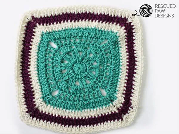 Free Crochet Blanket Square Pattern