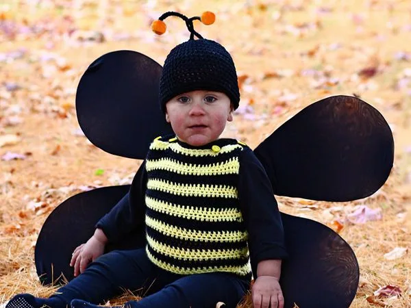 crochet Bumble Bee Costume free pattern