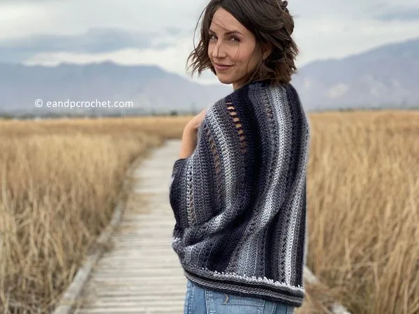 crochet The Skyscape Shrug free pattern