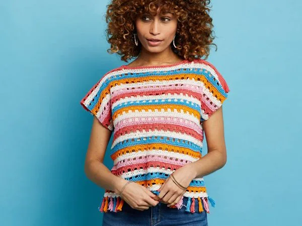 crochet Party in the Park Top easy pattern
