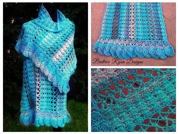 Midnight Breeze Shawl