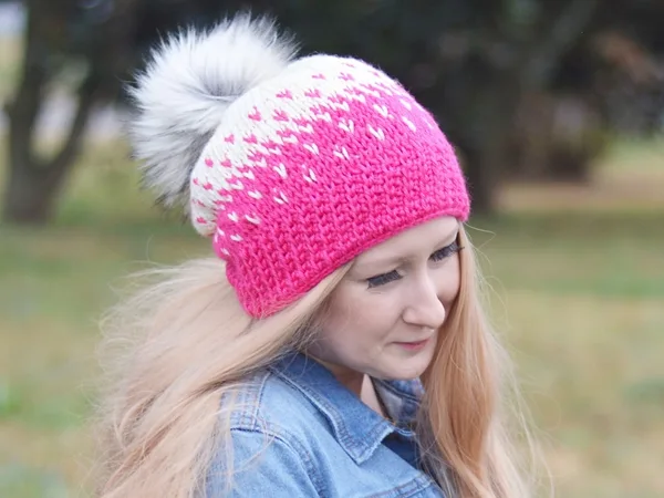 crochet Faded Tunisian Beanie free pattern
