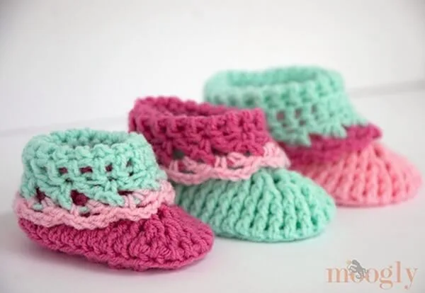 Loopy Love Big Baby Booties