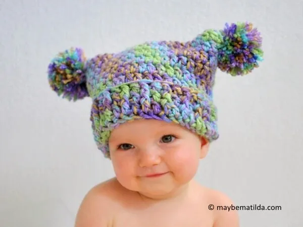Double Pom Pom Hat
