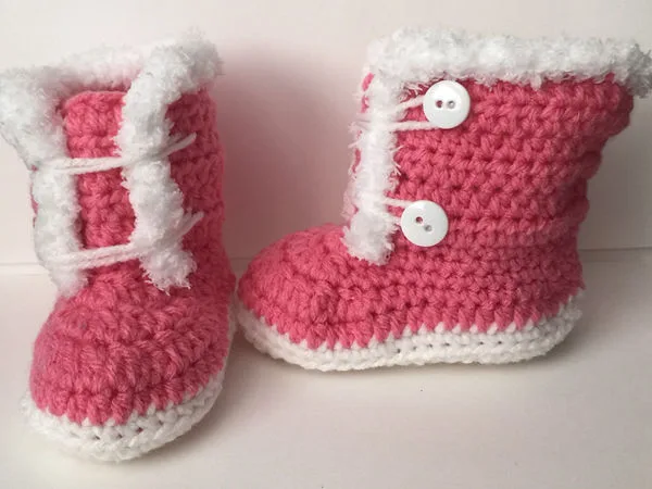 Fuzzy Trim Boots