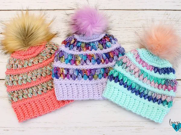 crochet Jelly Beanie free patterns