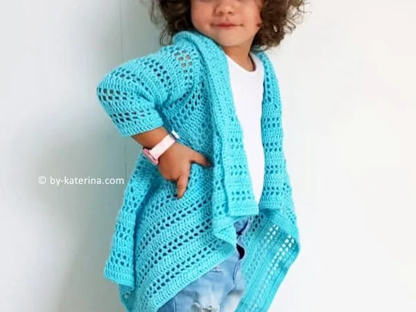 crochet Blue Sky Cardigan free pattern