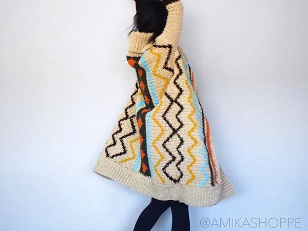 crochet Desert Duster Sweater easy pattern