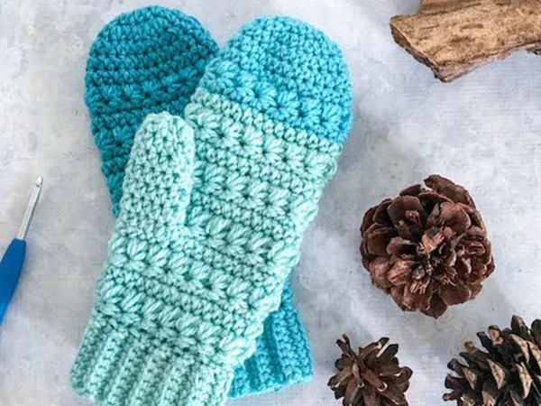 Snow Drops Mittens
