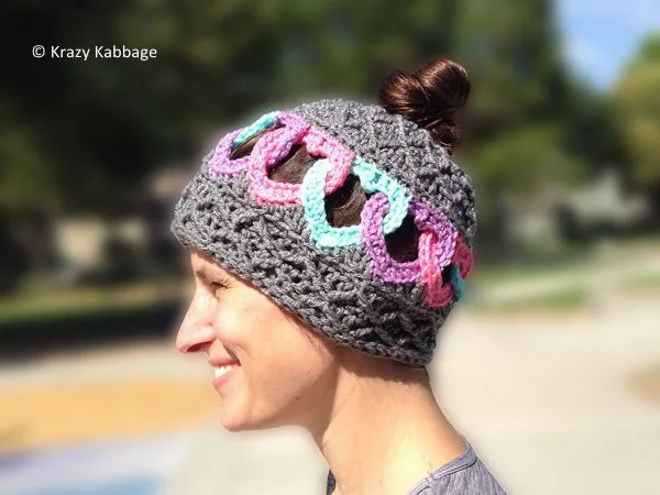 Hearts and Diamonds Messy Bun