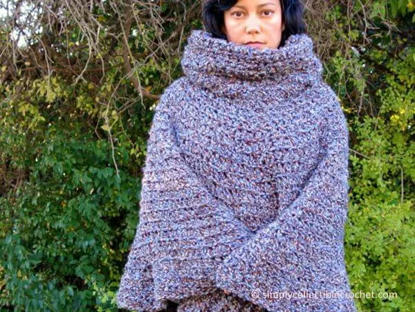 Cowl Hooded Poncho