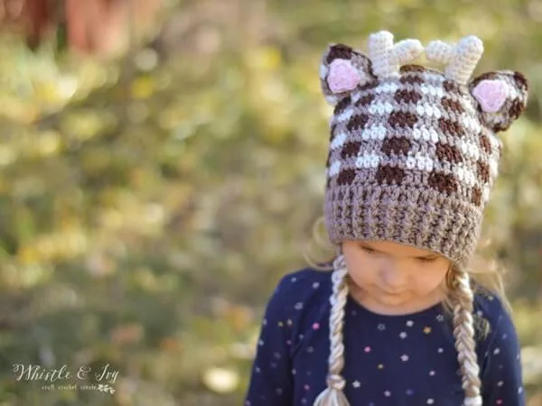 Plaid Woodland Animal Hats