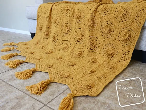 crochet Florence Hexagon Blanket free pattern