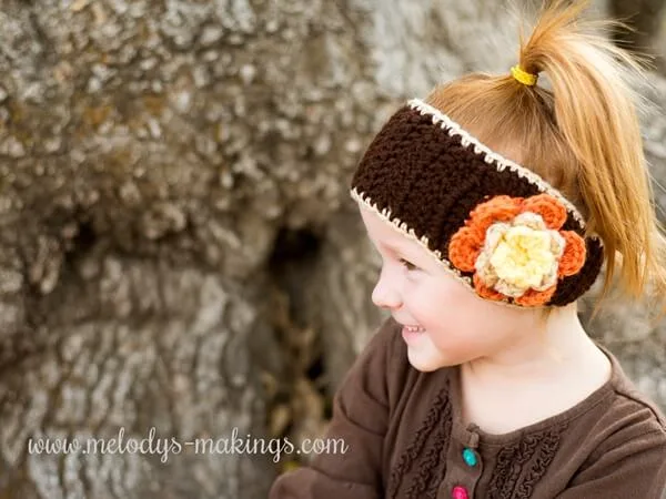Falling Flowers Ear Warmer