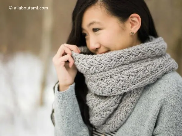 Braided Cabled Cowl
