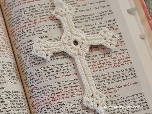 Lacy Cross Bookmark