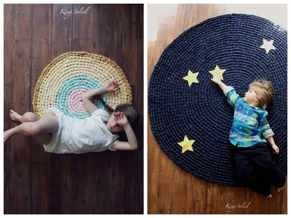UPCYCLED CROCHET RUG