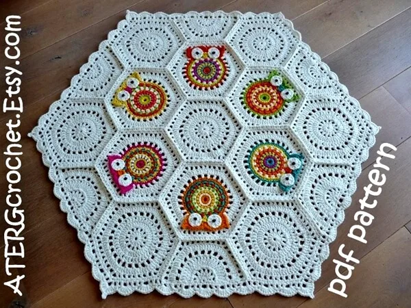 owl hexagon