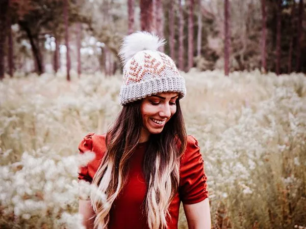 crochet Pine Fair Isle Hat free pattern