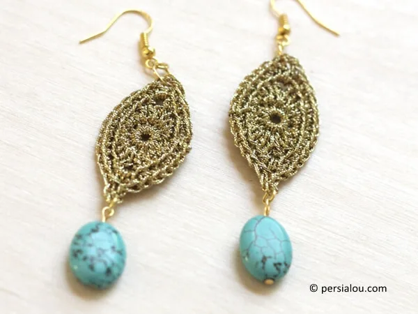 GOLD CROCHET EARRINGS