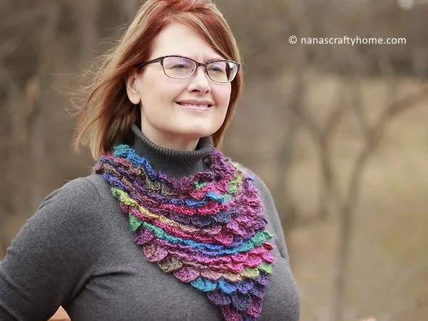 Stained Glass Dragon Scales Bandana Cowl