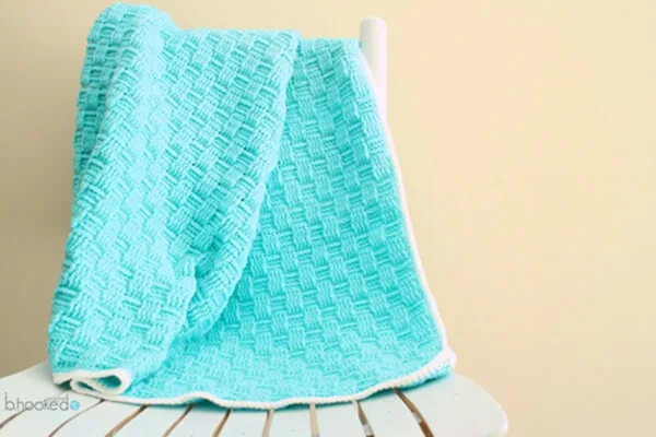 Basket Weave Baby Blanket