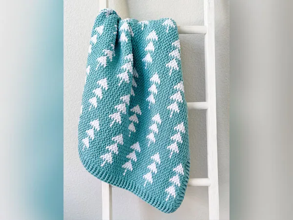 Winter Trees Baby Blanket