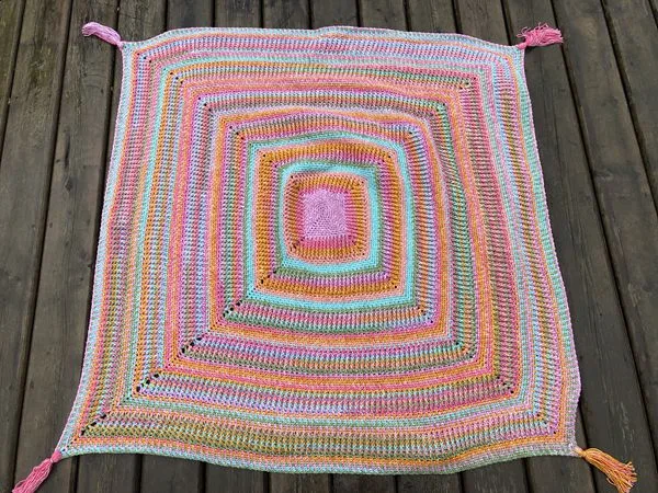 crochet Autumn Skies Throw free pattern
