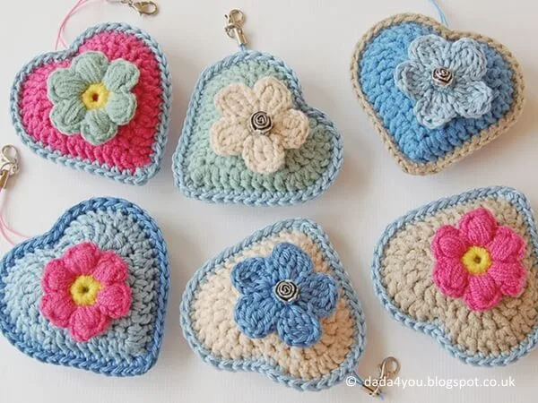 Little heart keychain