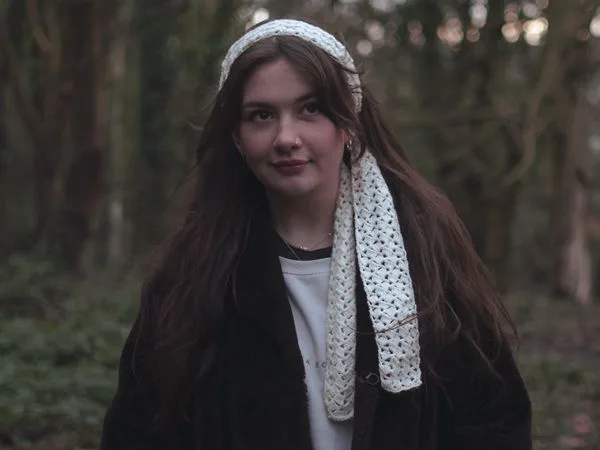 crochet Elegant Hair scarf free pattern