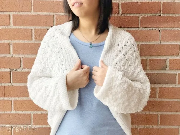 crochet C2C Cocoon Shrug free pattern