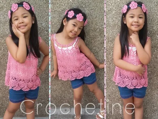 Pineapple Cascade Baby Dress