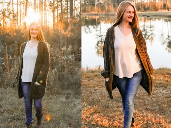 crochet The Sophia Cardigan with Pockets free pattern